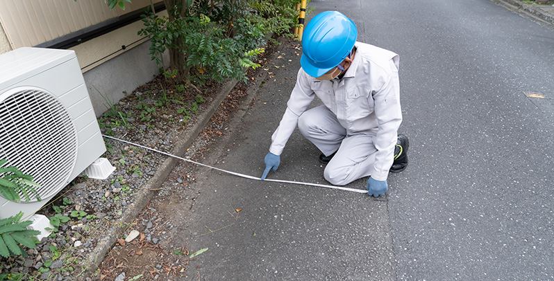 建築基準法42条にもとづくセットバック